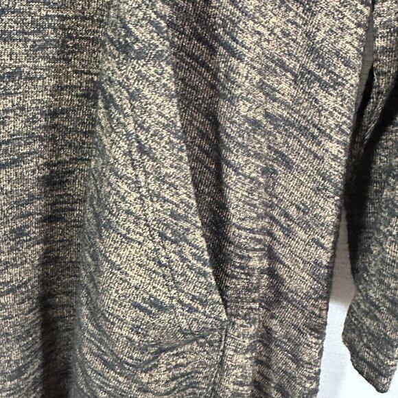 Sun Kim Sweater Womens Small Cardigan Full Zip Brown Black Stretch Pockets Swing - Picture 6 of 8